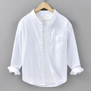 Chemise en tissu Oxford à manches longues