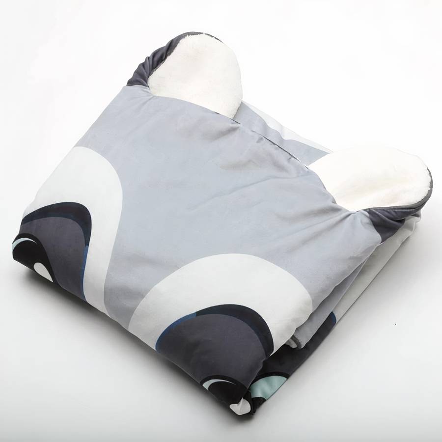 Jolie couverture chaude et douce en forme de raton laveur pour bébé – Image 4