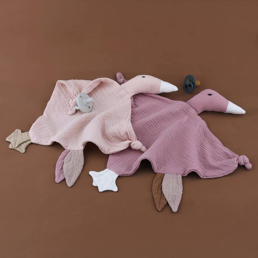 Serviette doudou vintage pour nouveau né – Image 3