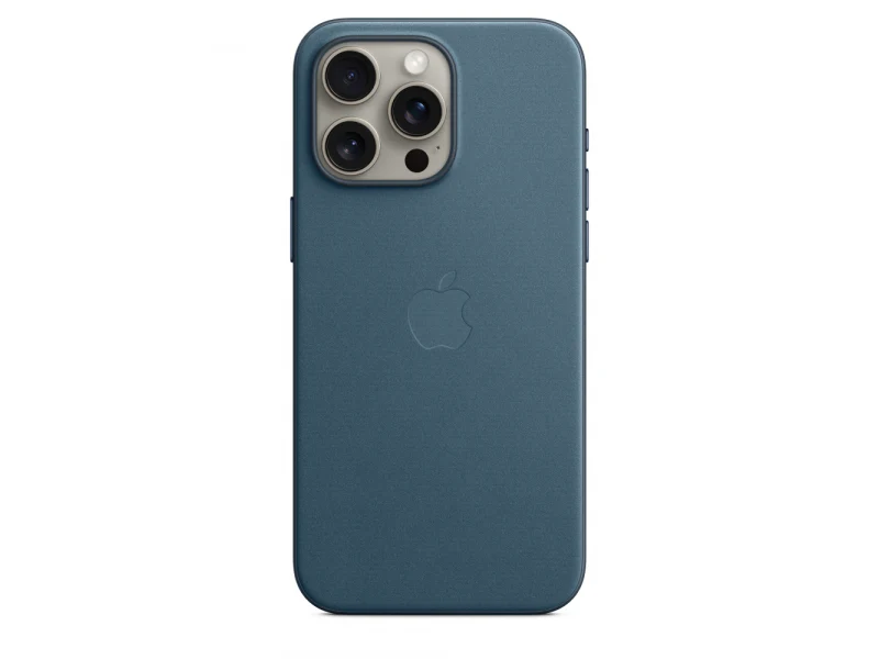 Apple iPhone 15 Pro Max FineWoven Case with MagSafe Pacific Blue MT4Y3ZM/A – Image 2