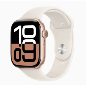 Apple Watch S10 alu rose gold 46 mm GPS sports starlight (MWWU3QF/A)