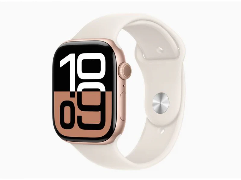 Apple Watch S10 alu rose gold 46 mm GPS sports starlight (MWWU3QF/A)