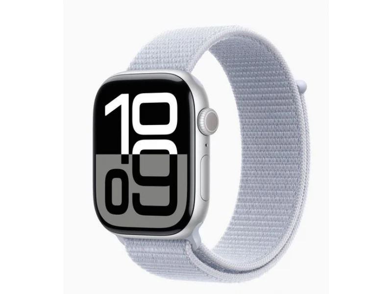 Apple Watch S10 Alu Argent 46mm GPS+Cellulaire Sport Bleu Nuage (MWY23QF/A) – Image 2