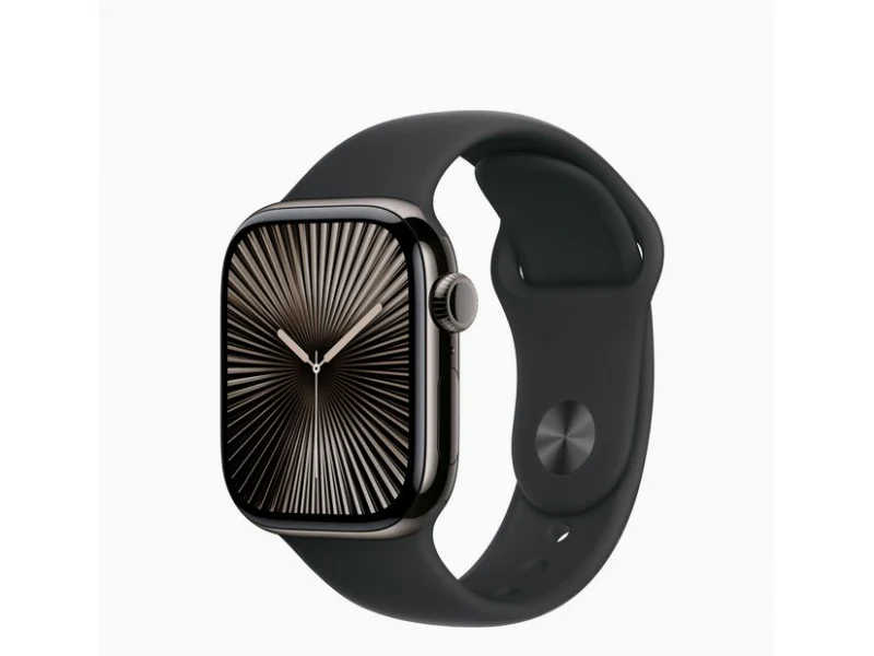 Apple Watch S10 Titan Ardoise 42mm GPS+Cellulaire Sport Noir (MWXG3QF/A). – Image 2