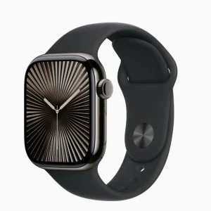 Apple Watch S10 Titan Ardoise 42mm GPS+Cellulaire Sport Noir (MWXH3QF/A)