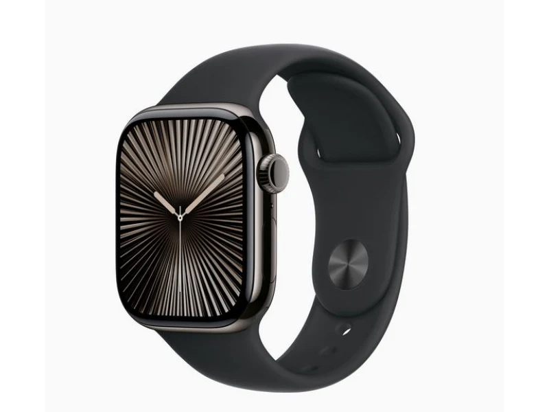 Apple Watch S10 Titan Ardoise 42mm GPS+Cellulaire Sport Noir (MWXH3QF/A) – Image 2
