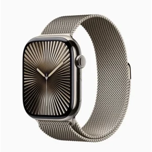 Apple Watch S10 Titan Naturel 46mm GPS+Cell Milanese Naturel (MWYC3QF/A)