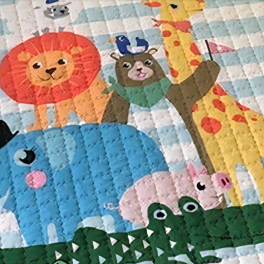 Tapis de sol bébé avec animaux de la savane – Image 4