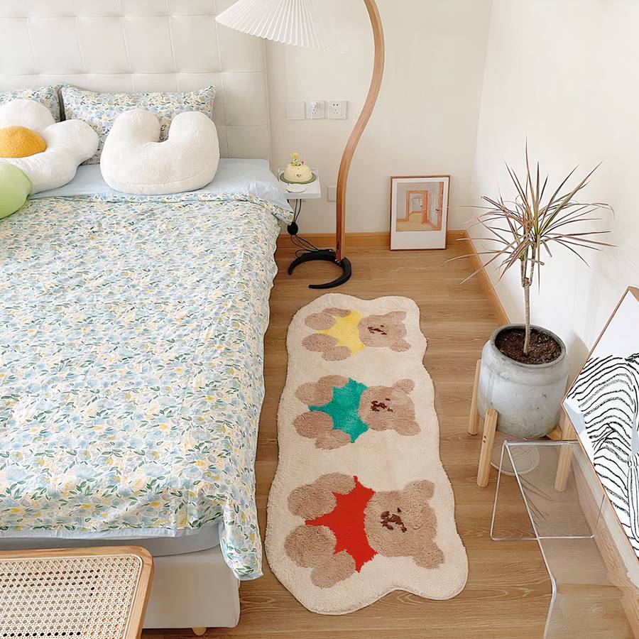 Tapis de sol bébé avec trois petits oursons mignons – Image 3