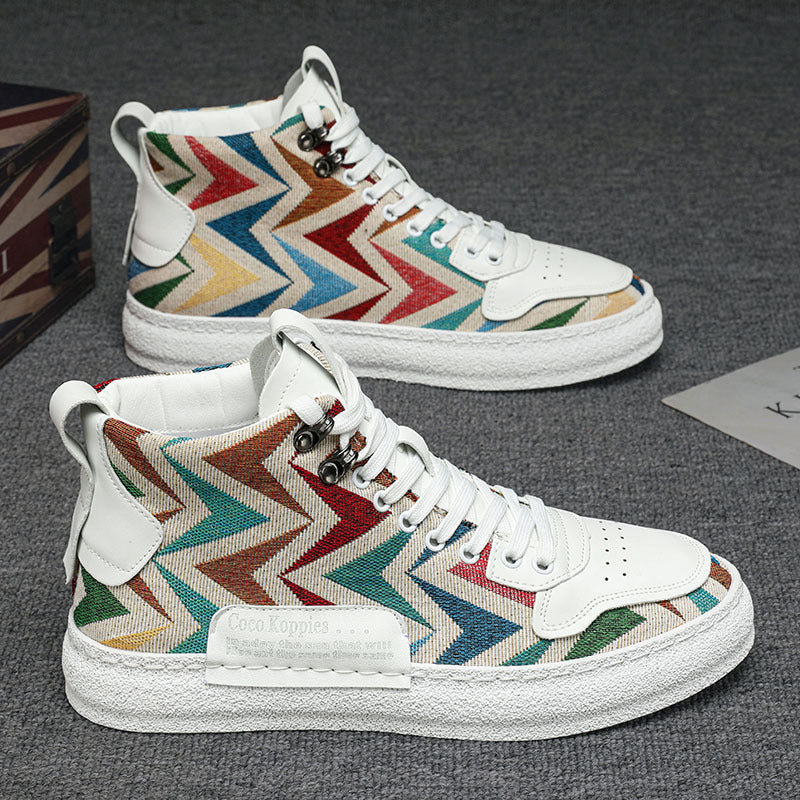 Baskets montantes en toile imprimée – Image 7