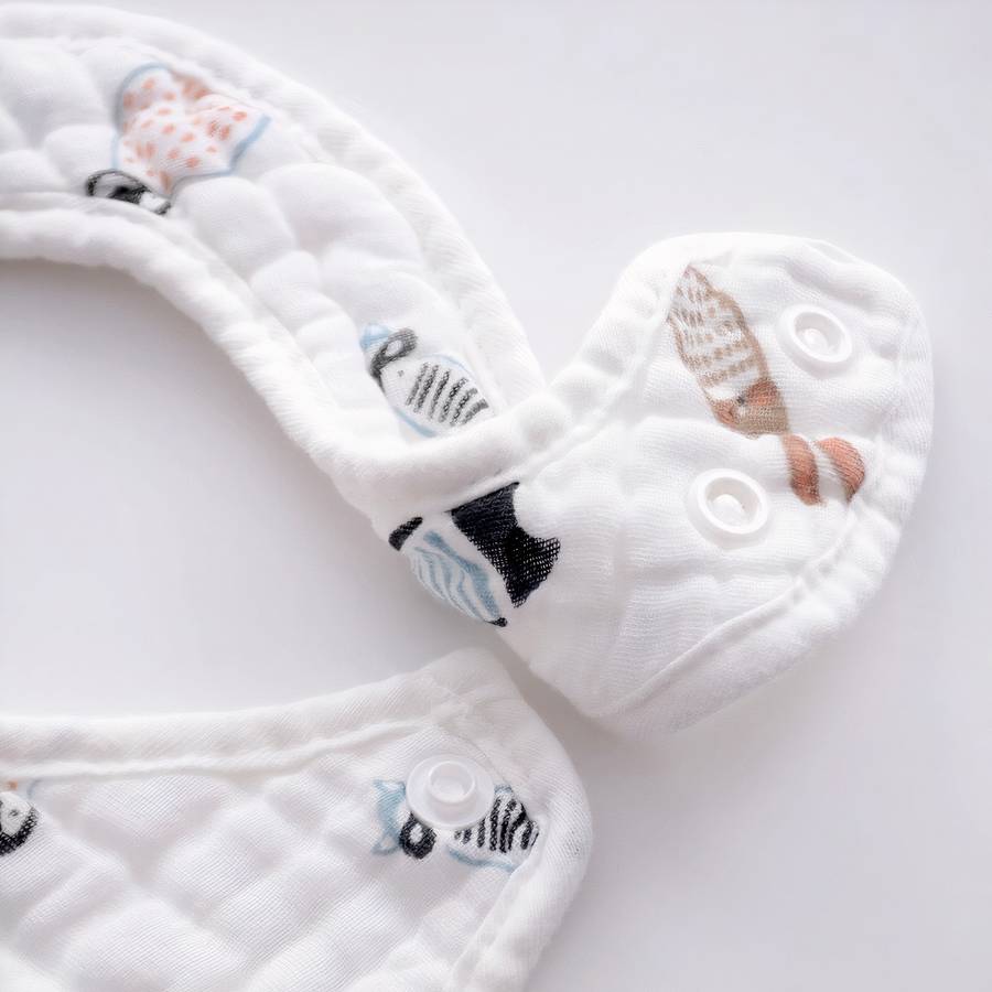 Bavoir en mousseline de gaze pour bébé – Image 4