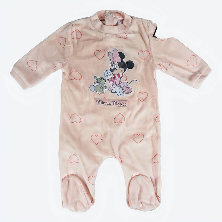 Barboteuse à motif de coeur et de disney pour Bébé