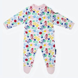 Barboteuse à manches longues Minnie Mouse blanc pour bébé