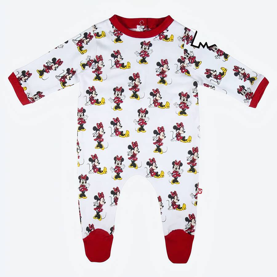 Barboteuse manches Longues à motif Minnie Mouse pour Bébé