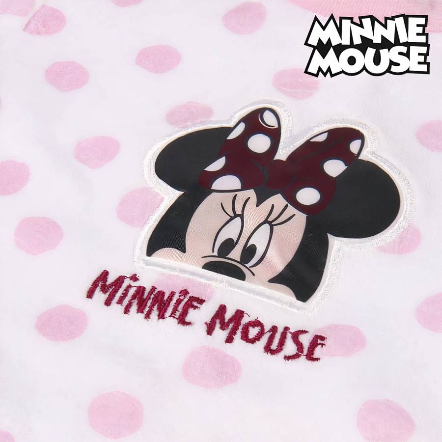 Barboteuse manches longues pour fille Minnie Mouse rose – Image 3