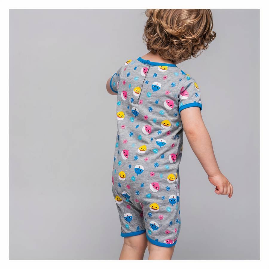 Barboteuse à manches courtes baby shark – Image 3