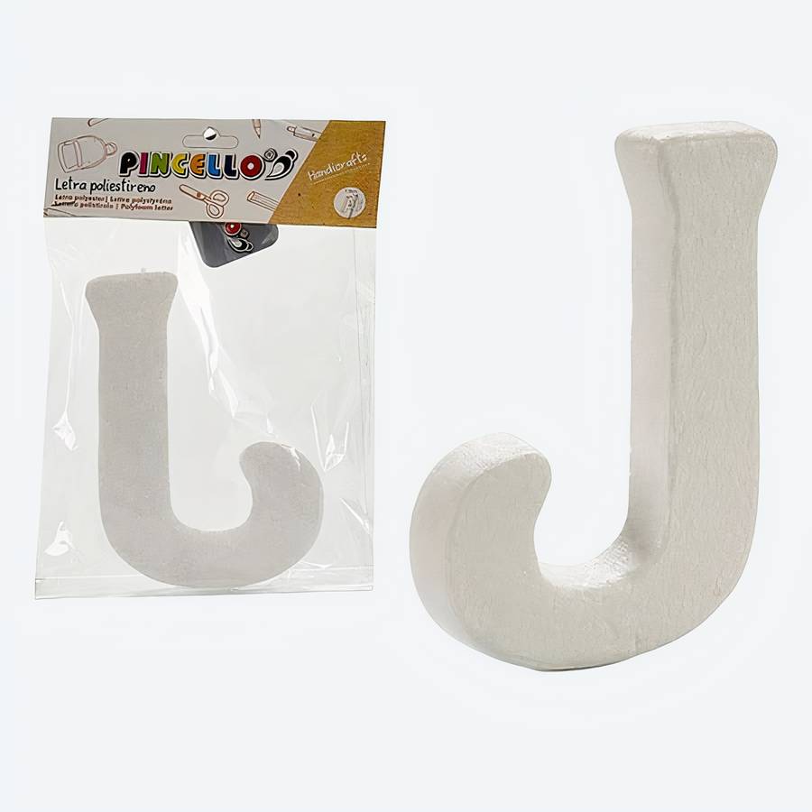 Lettre J décorative en polystyrène – Image 2