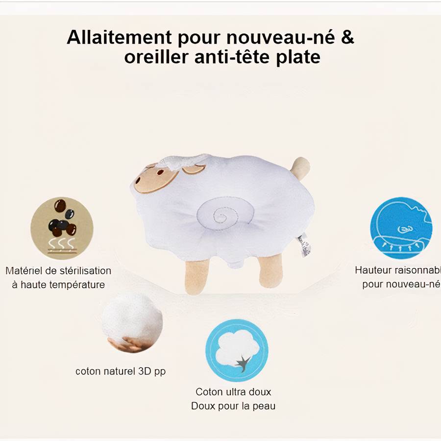 Cale oreiller de sommeil pour nouveau-né – Image 6