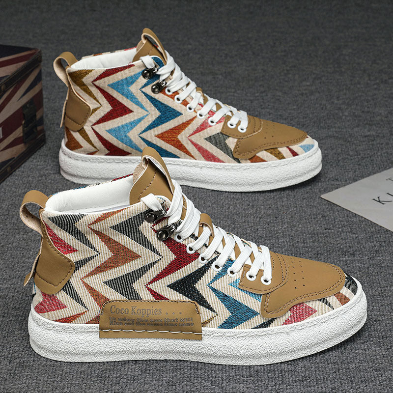 Baskets montantes en toile imprimée – Image 4