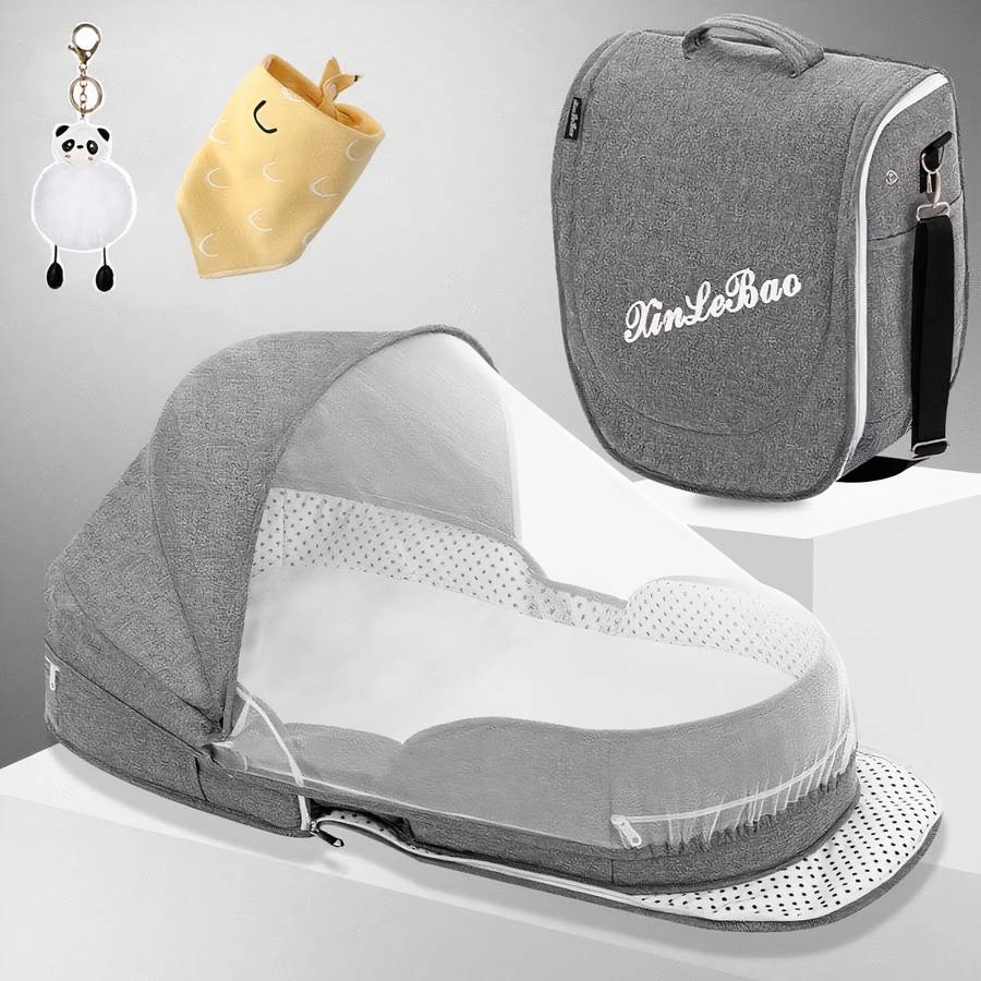 Berceau de voyage Portable avec moustiquaire pour bébé – Image 5