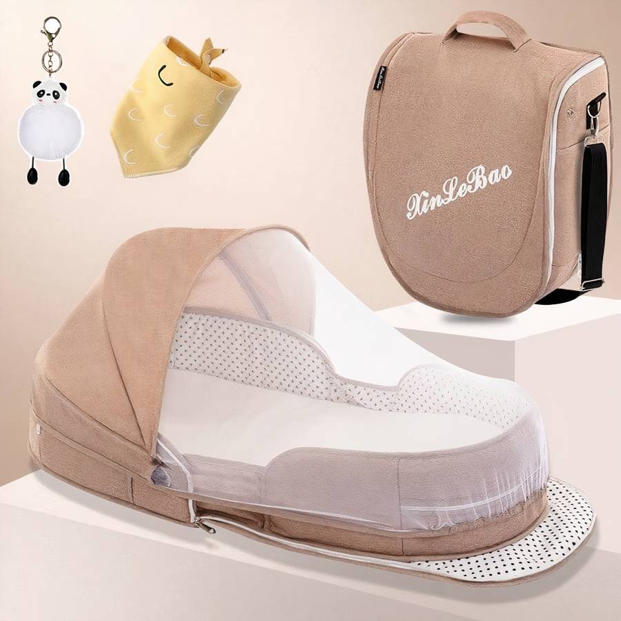 Berceau de voyage Portable avec moustiquaire pour bébé – Image 6