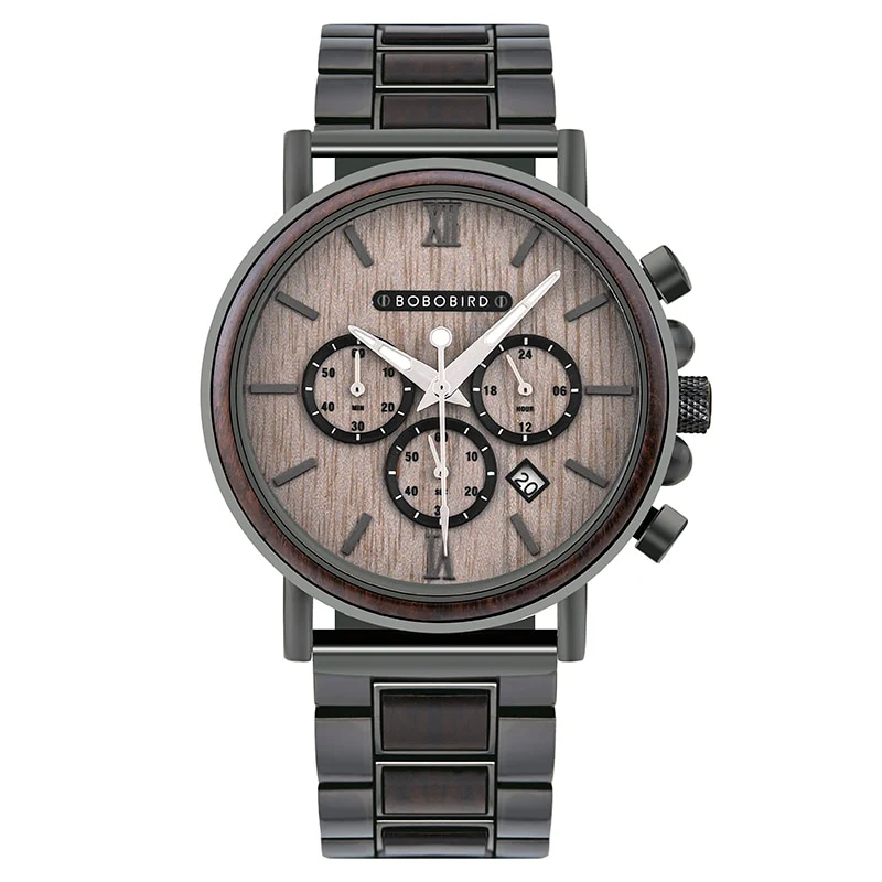 Montre en Bois homme - Fusion Grey – Image 2