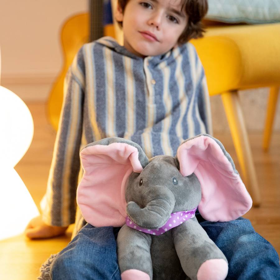 Jouet d’éléphant coucou en peluche électrique pour bébé – Image 3