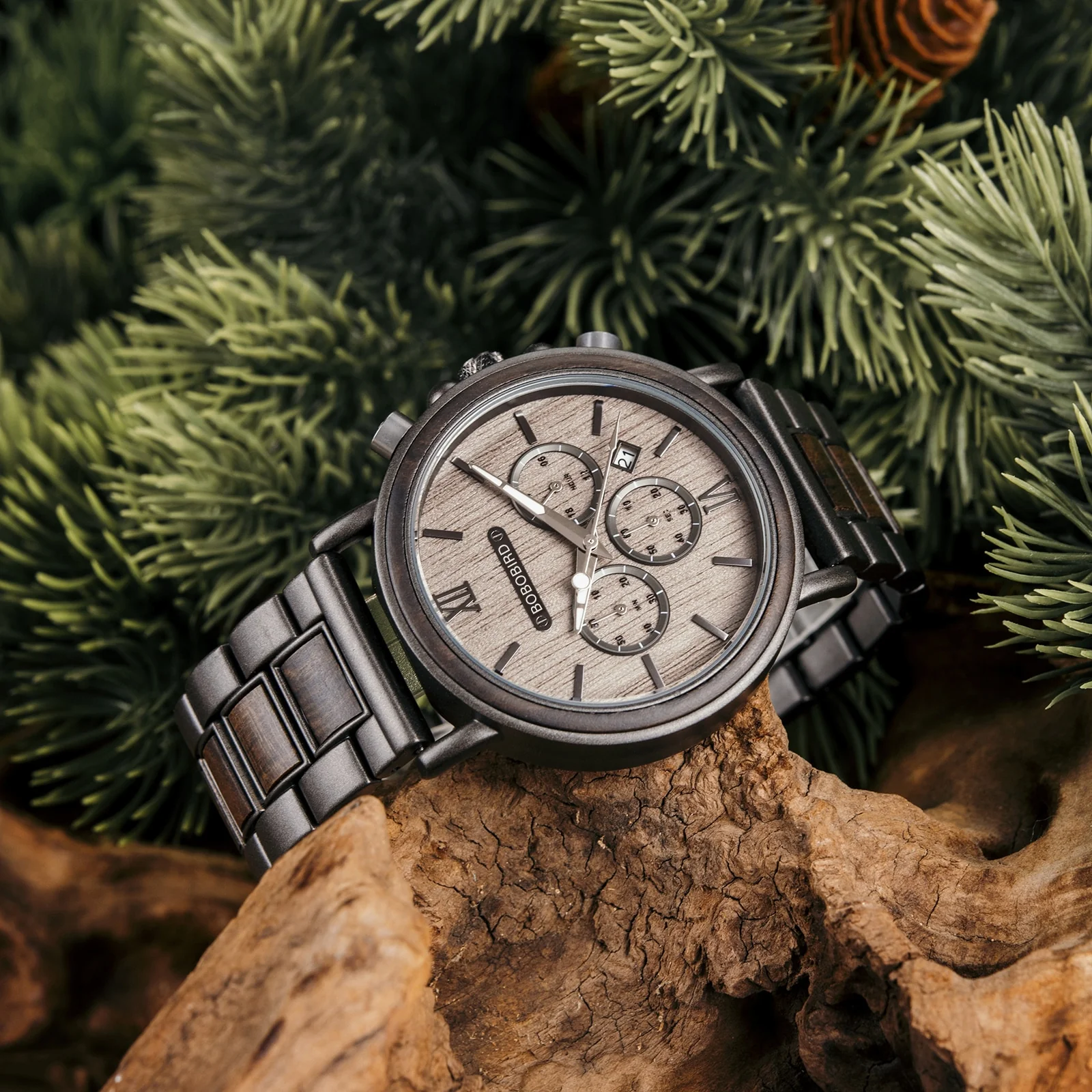 Montre en Bois homme - Fusion Grey – Image 6