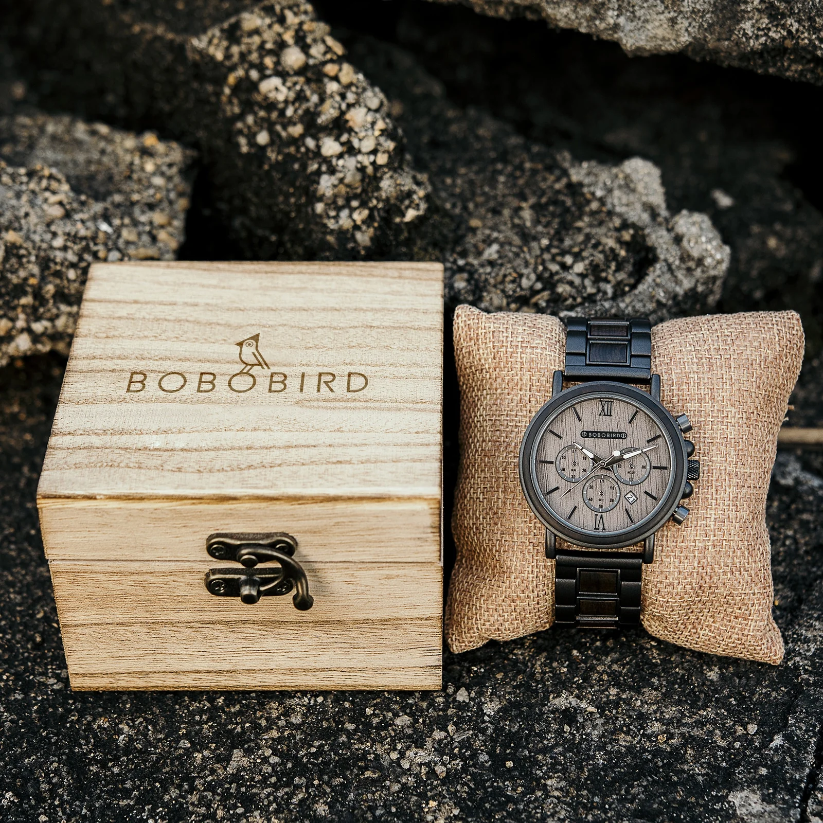 Montre en Bois homme - Fusion Grey – Image 7