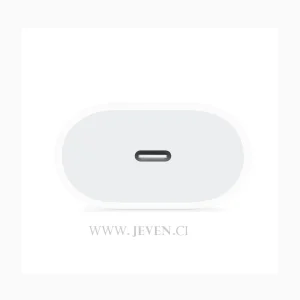 Adaptateur secteur USB-C 20 W Apple- pour iPhone et iPad