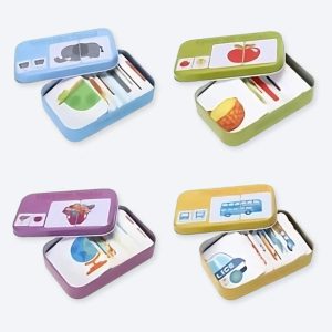 Cartes de puzzle cognitif pour bébé