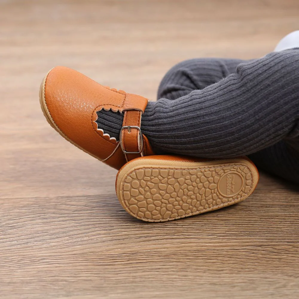 Chaussures en cuir pour nouveau-né – Image 4