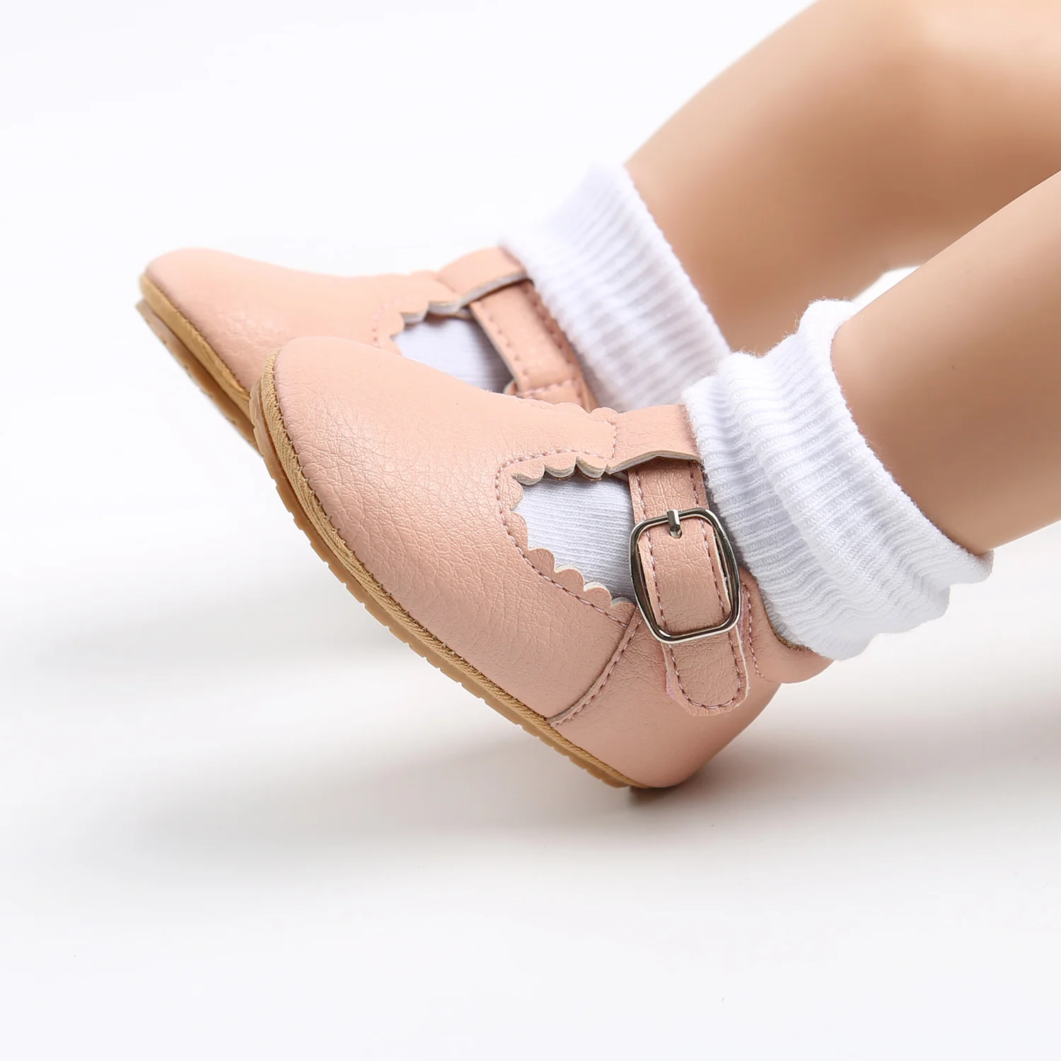 Chaussures en cuir pour nouveau-né – Image 6