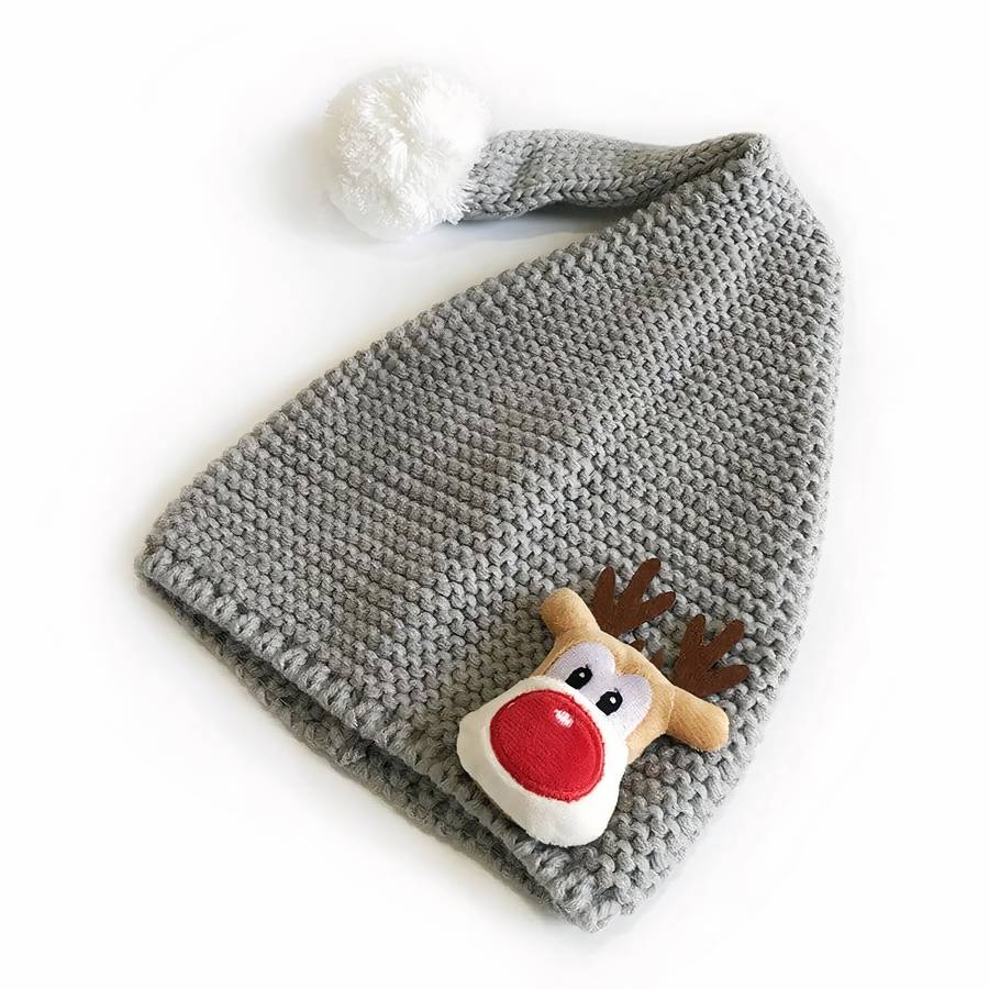 Bonnet de noël en tricot pour bébé fille et garçon – Image 7