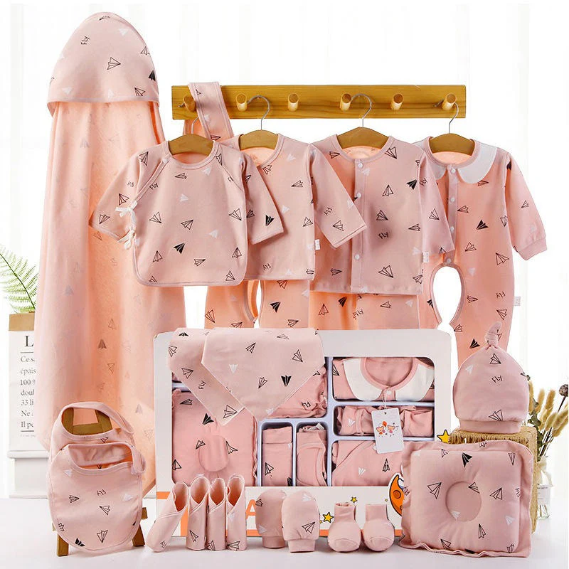Ensemble de vêtements pour nouveau-né- Kit de 18 pièces- unisexe- 100% coton – Image 3