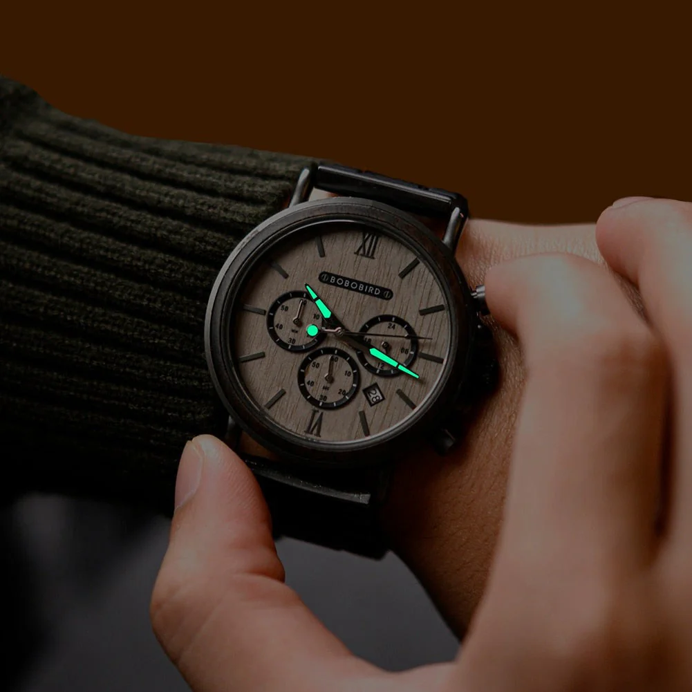 Montre en Bois homme - Fusion Black – Image 5