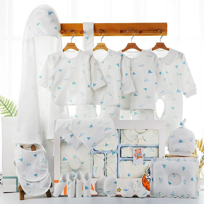 Ensemble de vêtements pour nouveau-né- Kit de 18 pièces- unisexe- 100% coton – Image 7