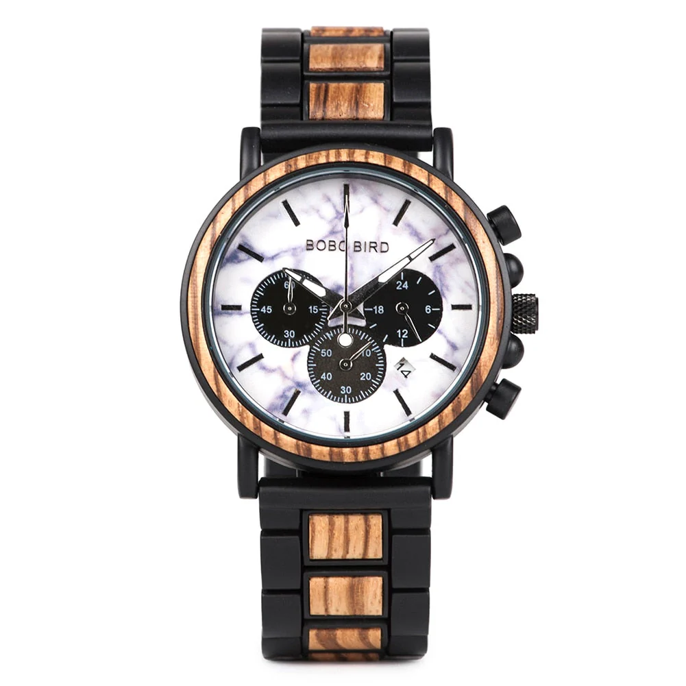 Montre en Bois homme - Fusion Black – Image 3