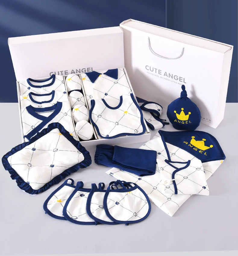 Ensembles de vêtements en pur coton pour bébé- décontracté 25 pièces – Image 3