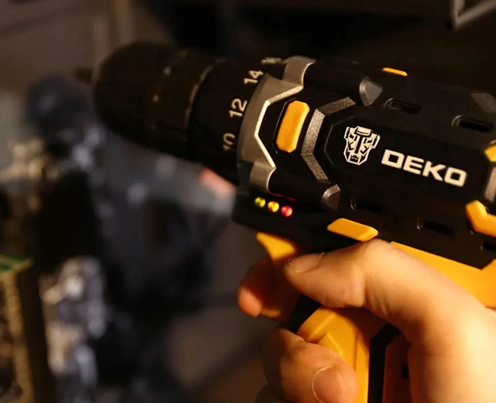 DEKO Perceuse Visseuse Sans Fil 12V-20V - Couple 42 Nm - Mandrin 10 mm – Image 4