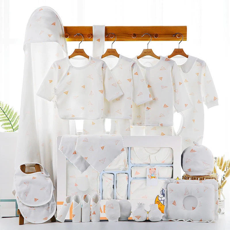 Ensemble de vêtements pour nouveau-né- Kit de 18 pièces- unisexe- 100% coton – Image 6