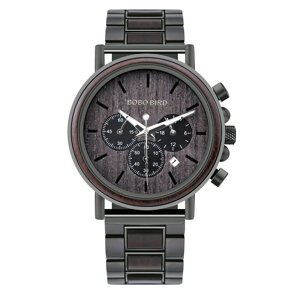 Montre en Bois homme - Fusion Grey – Image 3