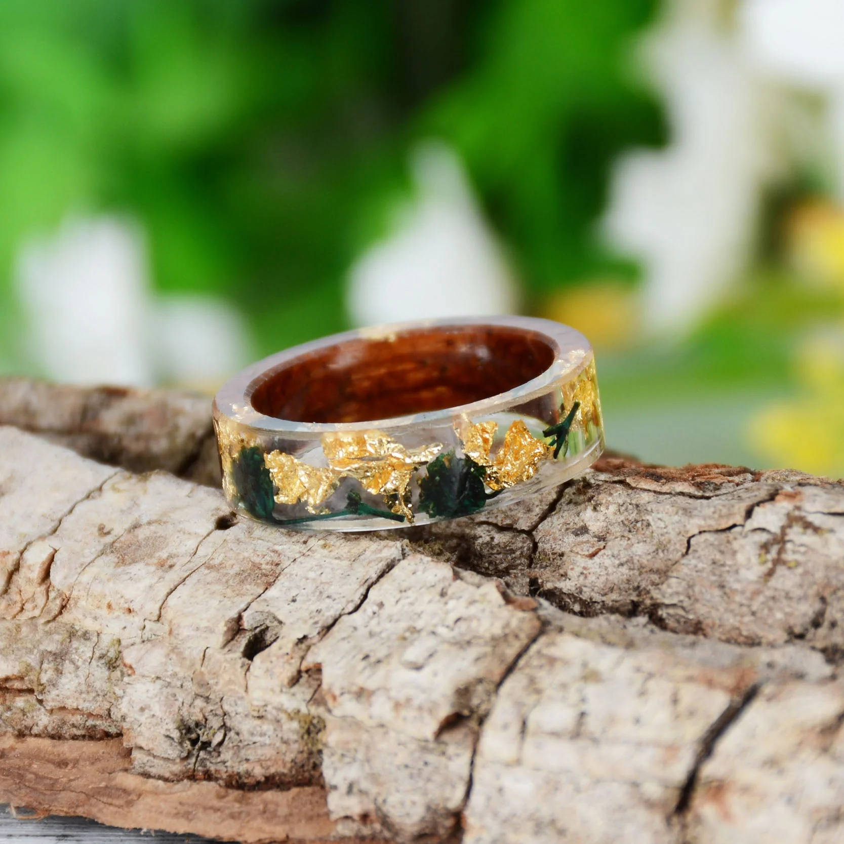 Bague en Bois Femme - Yellow Natural – Image 9