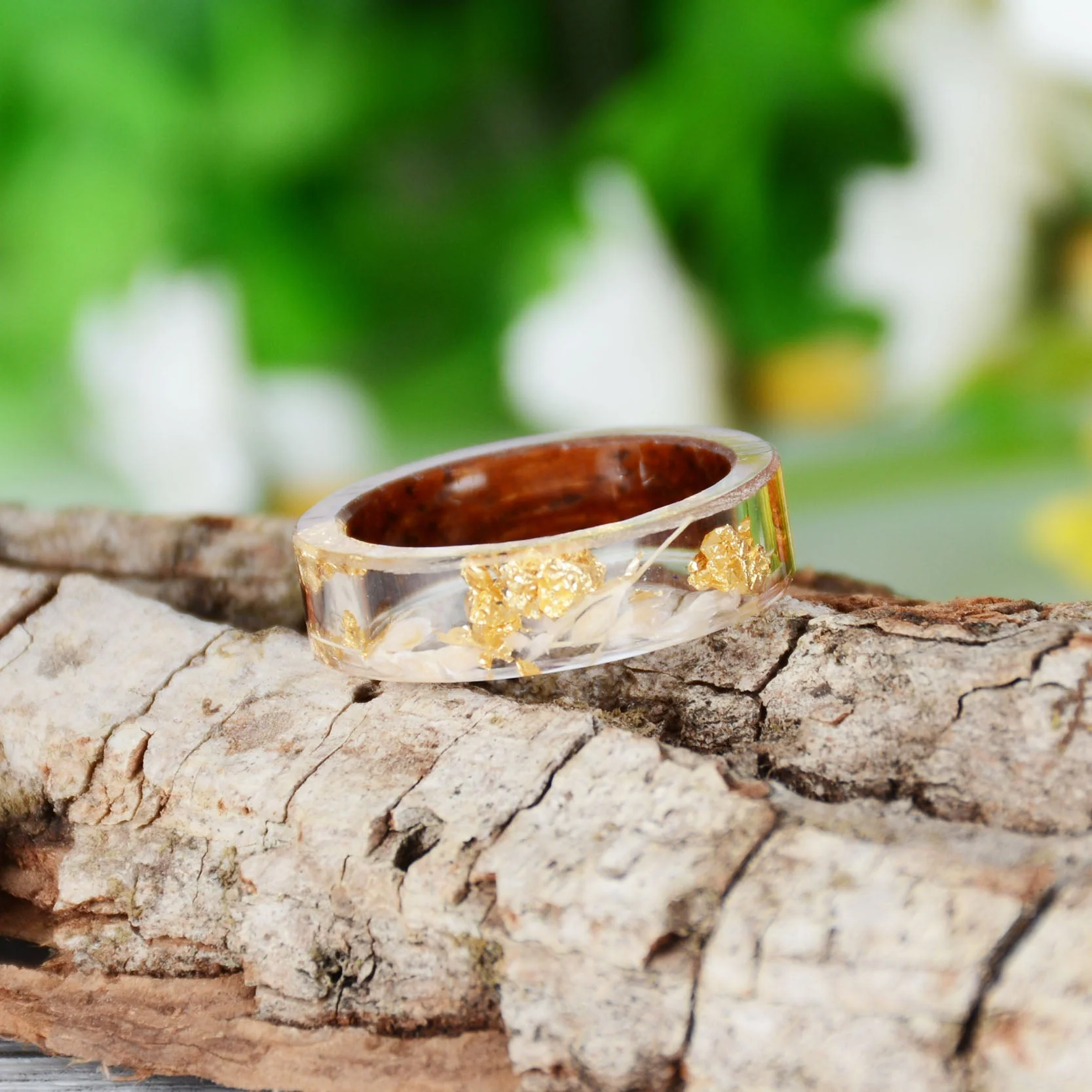 Bague en Bois Femme - Yellow Natural – Image 7