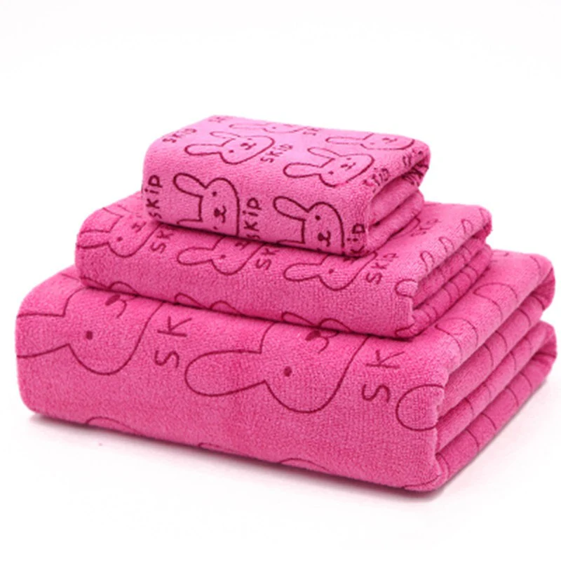 Ensemble de serviettes de bain- 3 pièces microfibre – Image 5