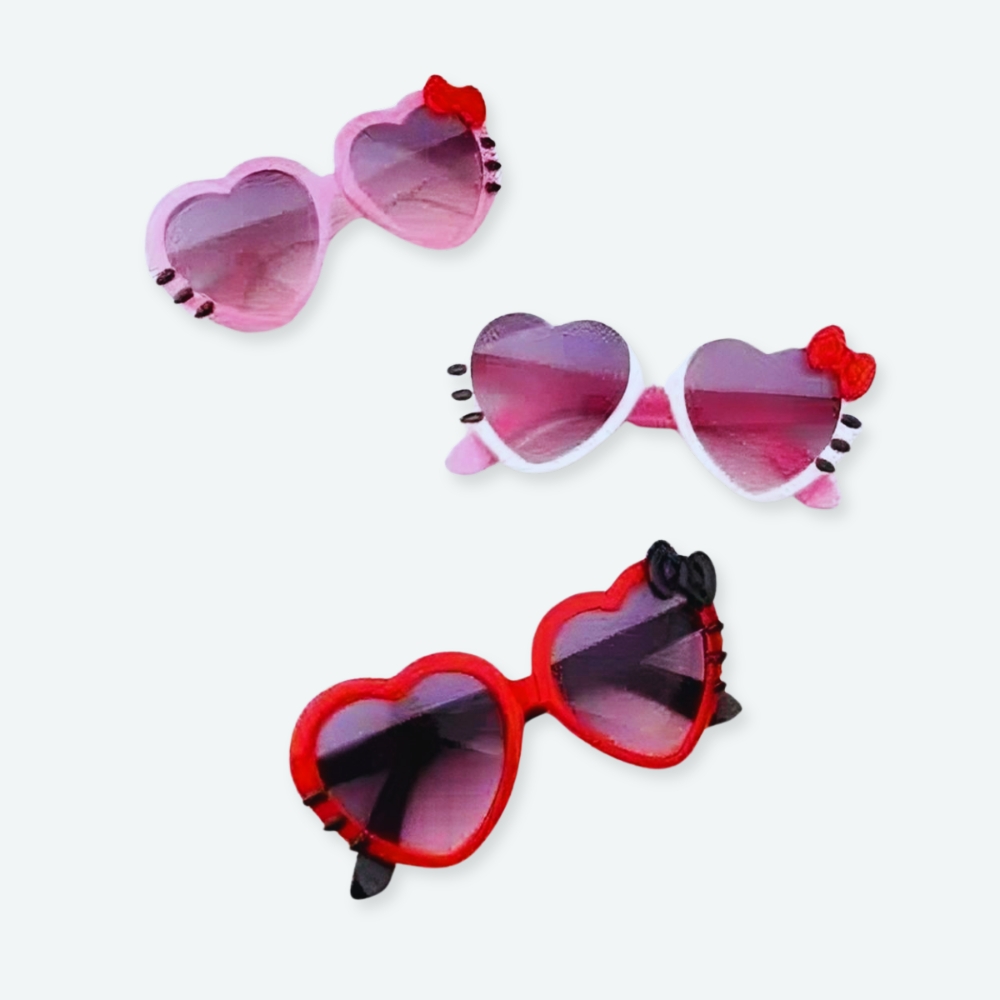 Lunettes de soleil en forme de cœur pour enfants – Image 2