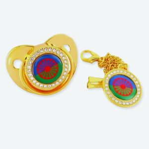 Sucette gitane de luxe avec chaîne