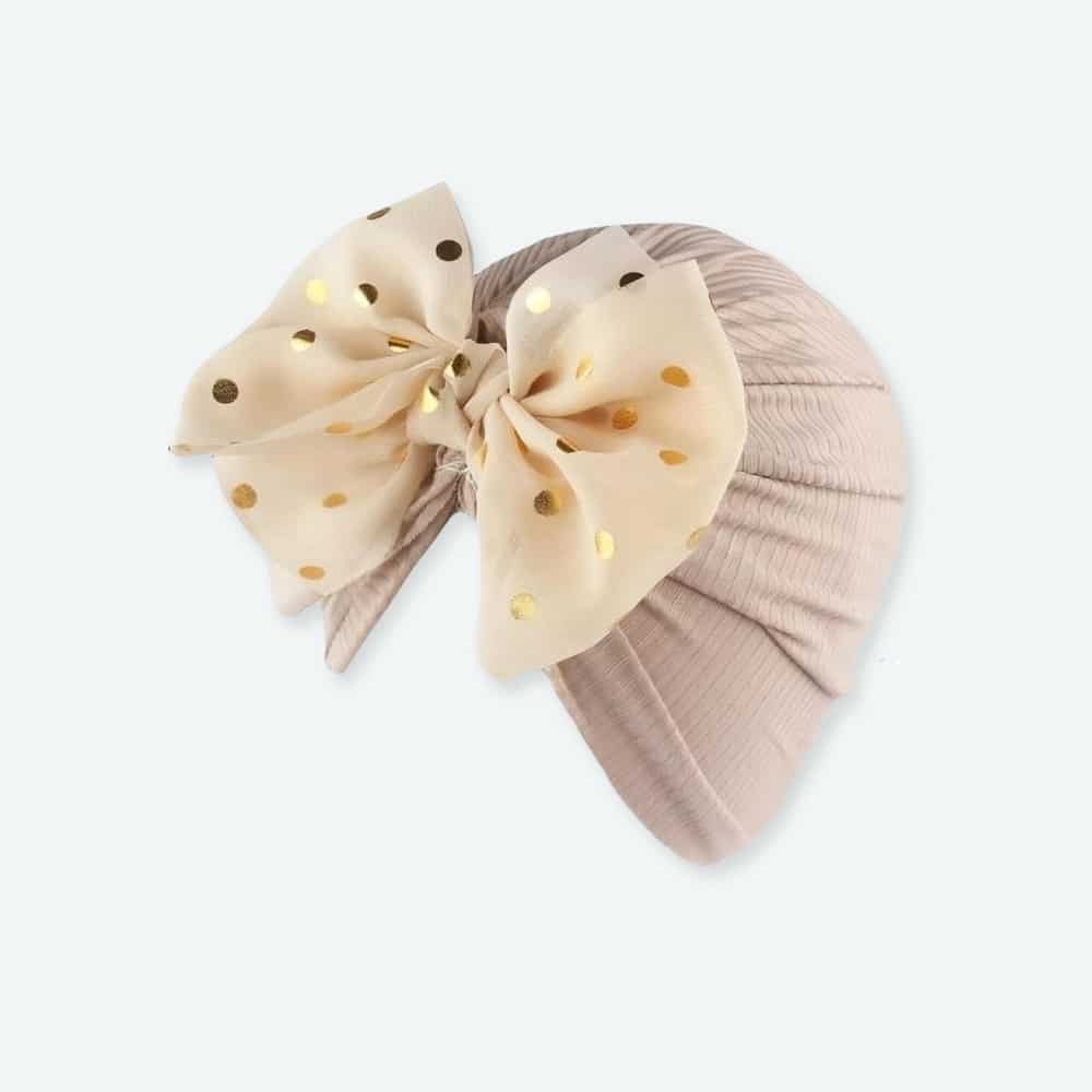 Turban à noeud brillant pour bébé fille – Image 2