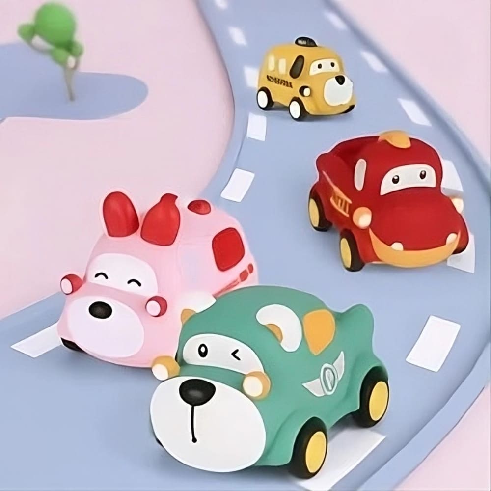 Voiture jouet Montessori en caoutchouc pour enfants – Image 9