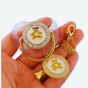 Sucette orthodontique à motif ours